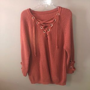 Oversized rustic orange sweater🧡